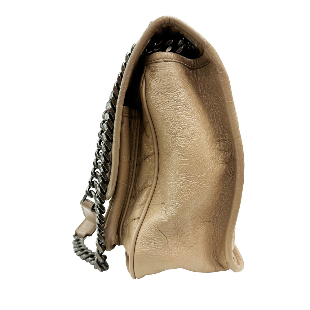 SAINT LAURENT Niki Chain Shoulder Bag Leather Beige - Picture 3 of 11